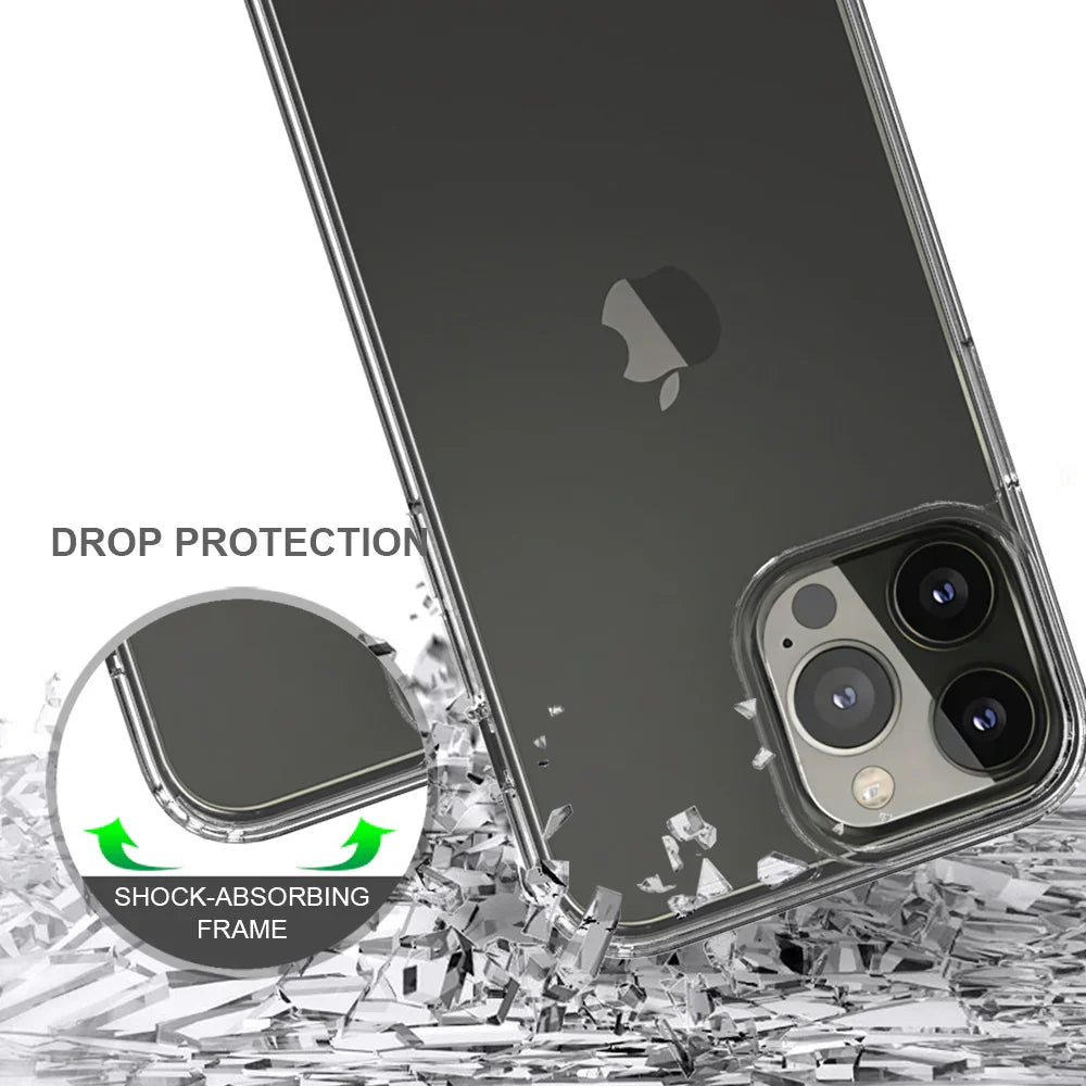Armor-X Ahn Shockproof Protective Case For iPhone 13 Pro Max - Clear - Tashqila Armor-X Ahn Shockproof Protective Case For iPhone 13 Pro Max - Clear - Tashqila
